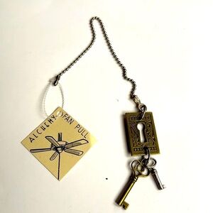 NWT Alchemy Fan Pull with Key and Lock Design